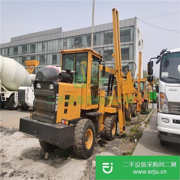 山東出售二手液壓護欄打樁機