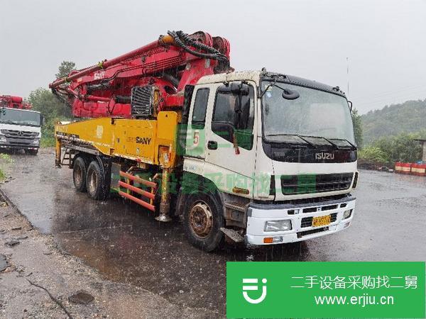 湖南出售二手三一泵車，五十鈴40米底盤