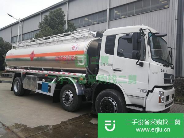 廣東出售二手東風(fēng)天龍前四后八鋁合金油罐車