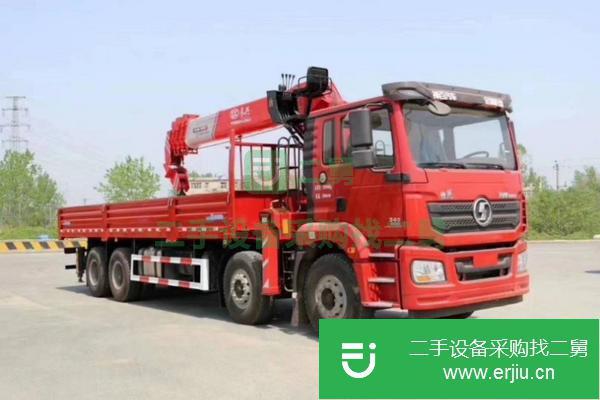 湖北出售二手陜汽德龍前四后八14噸隨車吊
