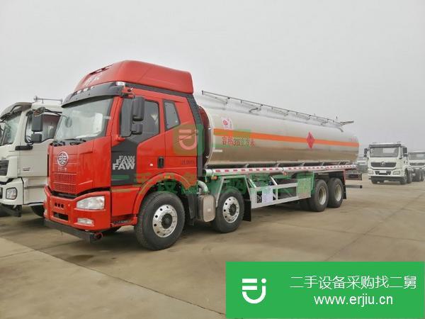 廣東出售二手解放四軸鋁合金前四后八油罐車