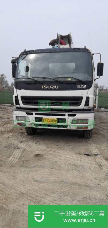 河北出售二手37米叉腿泵車