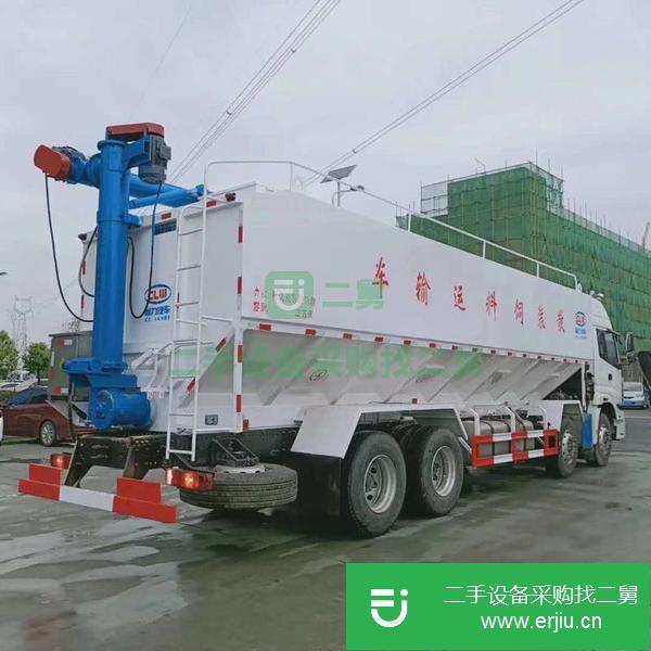 山西出售二手福田歐曼散裝飼料運輸車