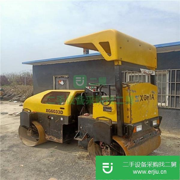 上海出售二手廈工3噸雙鋼輪振動壓路機
