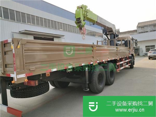 湖北出售二手東風14噸后八輪隨車吊