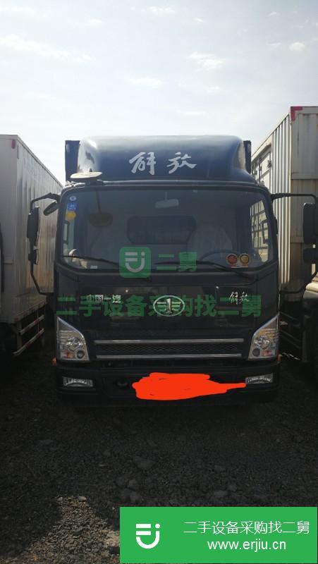 陜西出售二手一汽解放箱式貨車