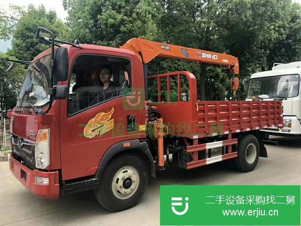 湖北出售二手藍牌重汽隨車吊