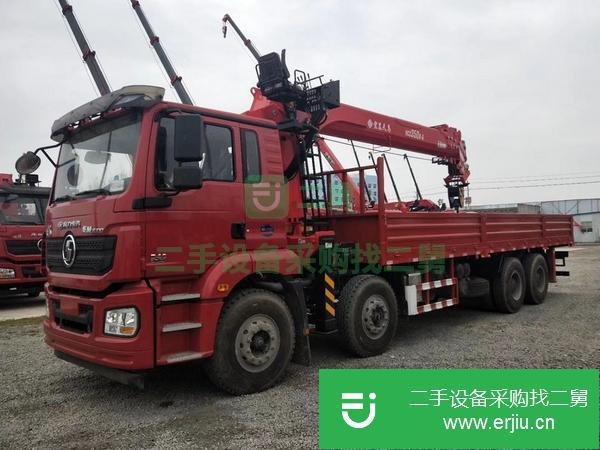 湖北出售二手陜汽德龍前四后八14噸隨車吊