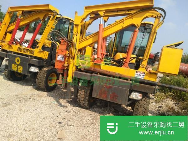 山東出售二手公路護(hù)欄打樁機(jī)
