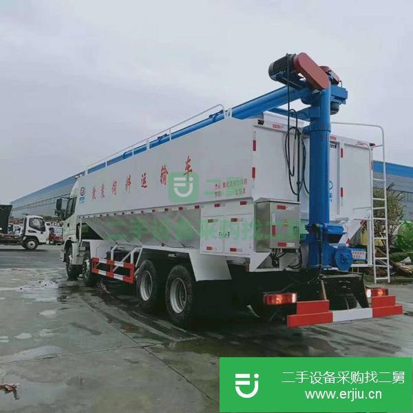 山西出售二手福田歐曼散裝飼料運輸車