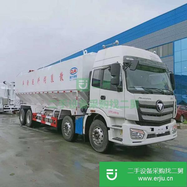 山西出售二手福田歐曼散裝飼料運輸車
