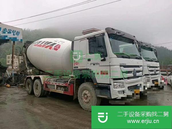 甘肅出售二手豪沃后八輪16方攪拌車