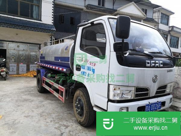 貴州出售二手5立方灑水車