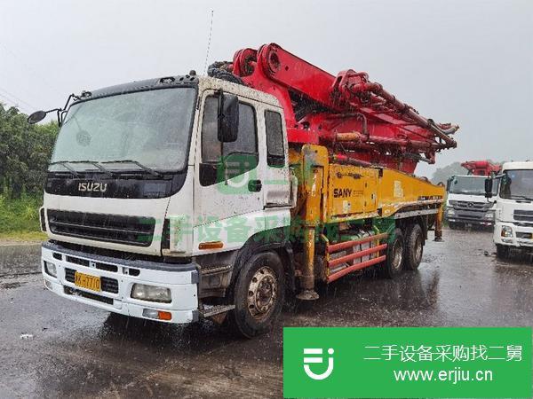 湖南出售二手三一泵車，五十鈴40米底盤