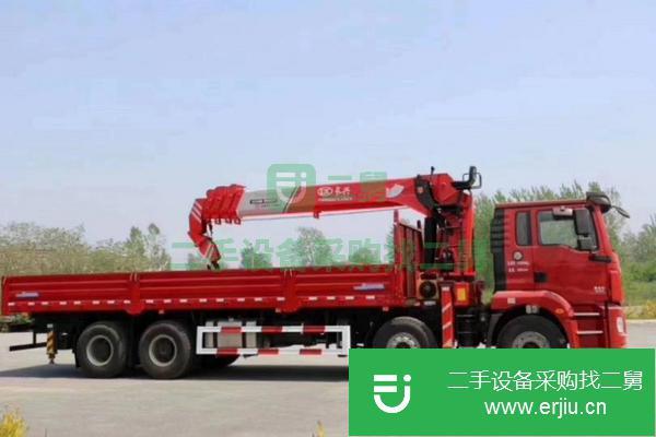 湖北出售二手陜汽德龍前四后八14噸隨車吊