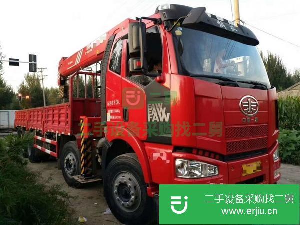 湖北出售二手解放前四后八隨車吊