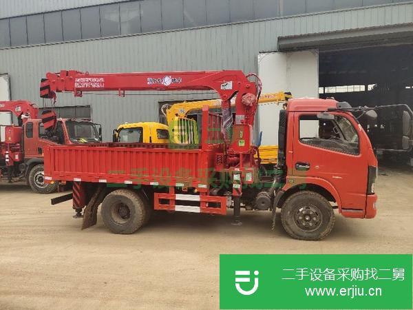 湖北出售二手東風(fēng)多利卡藍(lán)牌6.3噸隨車吊