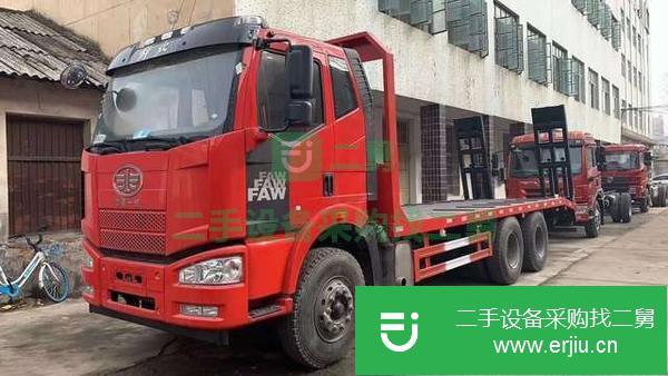 湖北出售二手解放后八輪平板運(yùn)輸車