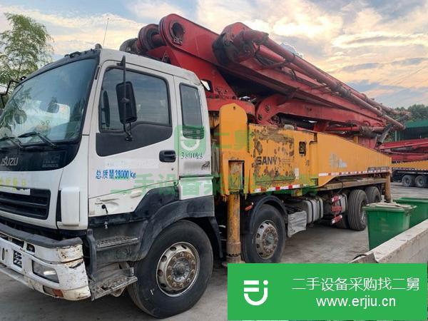 重慶出售二手三一泵車，五十鈴52米底盤