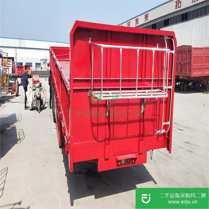 山東出售二手后翻自卸半掛車