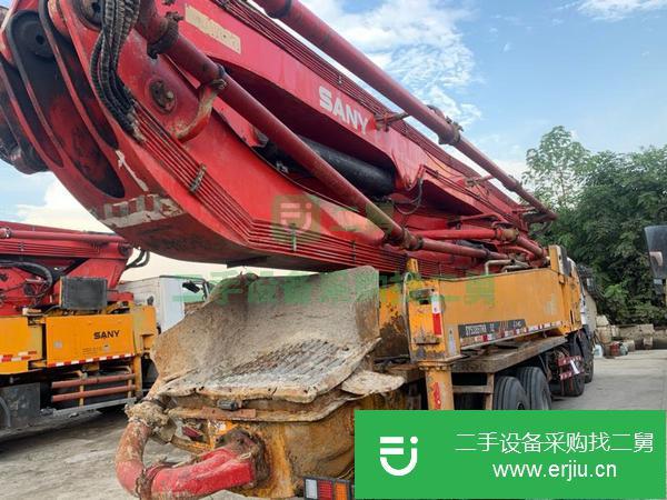 重慶出售二手三一泵車，五十鈴52米底盤