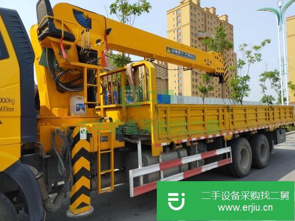 吉林出售二手解放14噸5節臂隨車吊