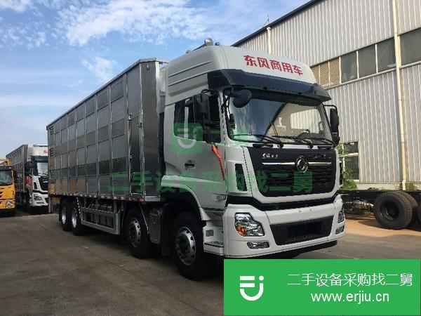 湖南出售二手東風(fēng)天龍前四后八9.6全鋁合金仔豬運(yùn)輸車