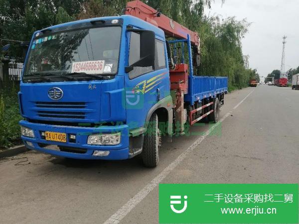 黑龍江出售二手尚君八噸隨車吊