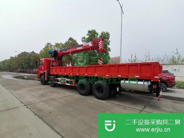 甘肅出售二手東風前四后八14噸5節臂隨車吊