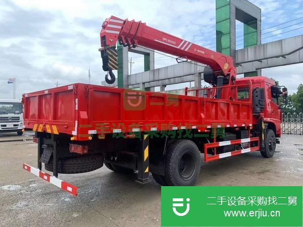 湖北出售二手東風單橋8噸隨車吊