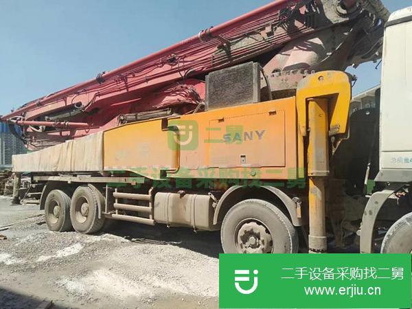 陜西出售二手三一泵車，奔馳56米底盤