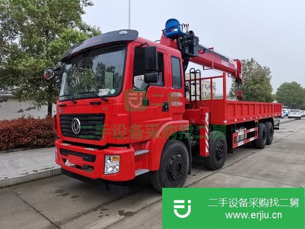 甘肅出售二手東風前四后八14噸5節臂隨車吊
