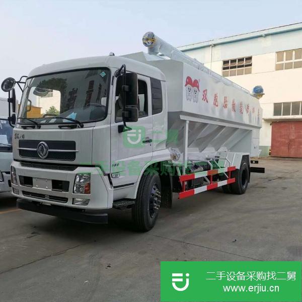 江西出售二手柳汽乘龍28方散裝飼料運(yùn)輸車