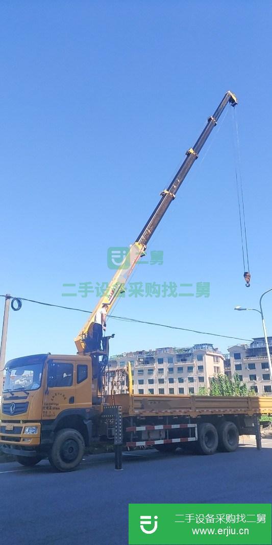 陜西出售二手東風(fēng)T5后八輪12噸5節(jié)臂隨車吊