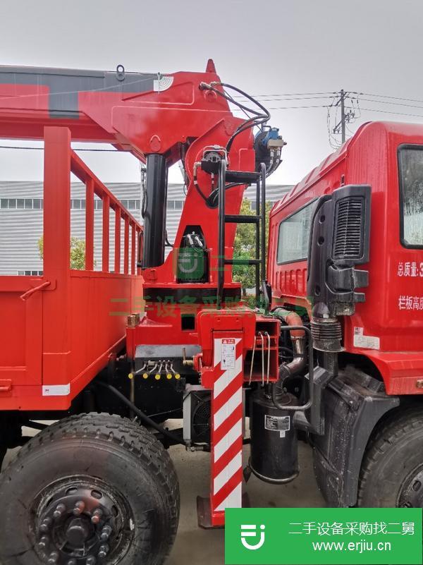 甘肅出售二手東風前四后八14噸5節臂隨車吊