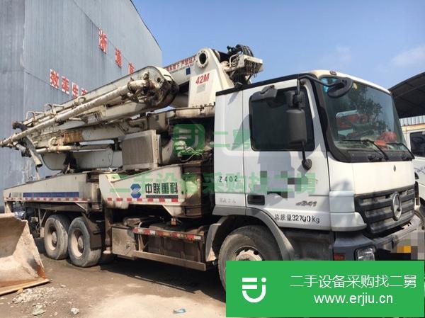浙江出售二手中聯大奔42米泵車