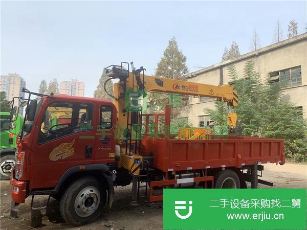 河南出售二手重汽豪曼6.3噸小黃牌隨車吊
