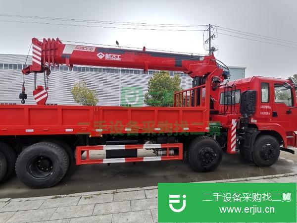 甘肅出售二手東風前四后八14噸5節臂隨車吊