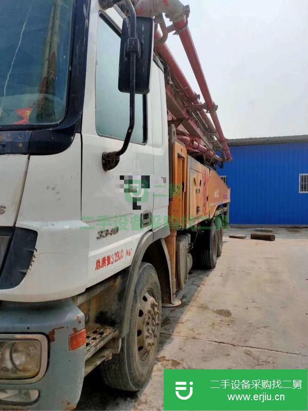 湖南出售三一泵車，奔馳49米底盤 極品車況