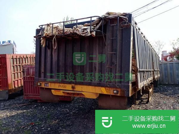 山東出售10米平板側翻半掛車