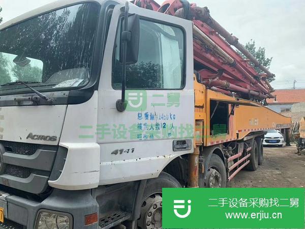 河北出售二手三一泵車，奔馳56米底盤！