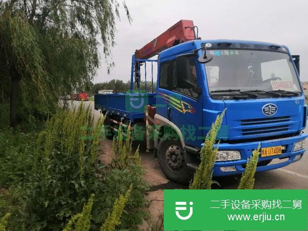 黑龍江出售二手尚君八噸隨車吊