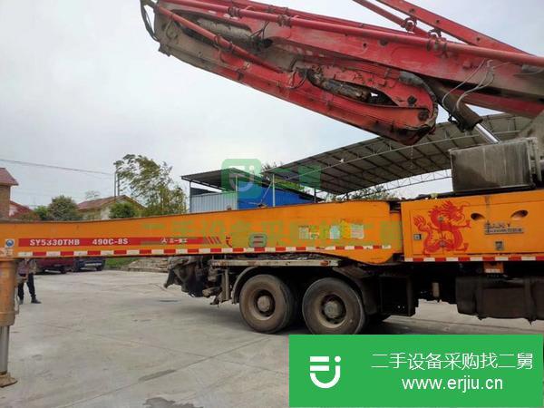 湖南出售三一泵車，奔馳49米底盤 極品車況