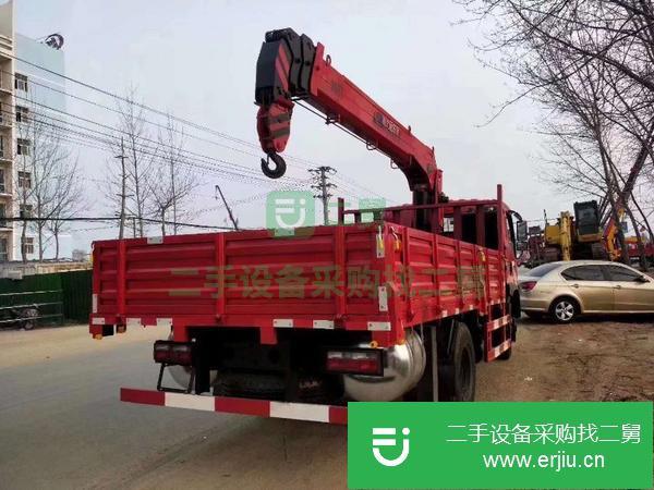 湖北出售二手東風單橋8噸隨車吊