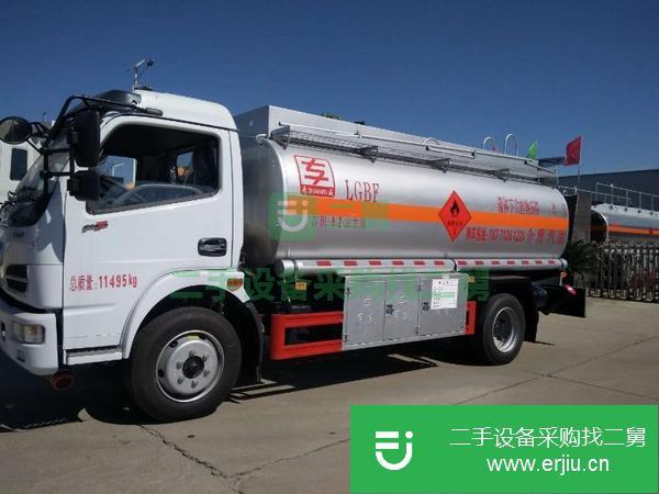 山東出售二手東風福瑞卡9.2方汽油介質加油車