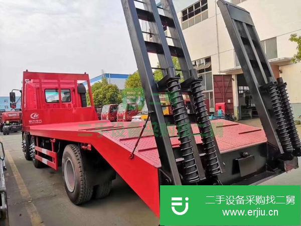湖南出售二手挖機平板運輸車