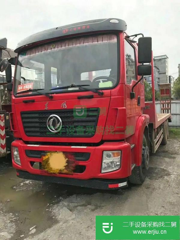 河南出售后八輪平板運輸車，手續齊全