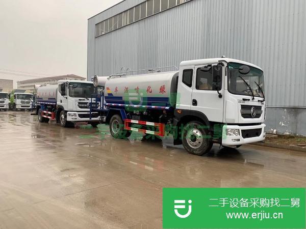 陜西出售二手國五東風12噸灑水車