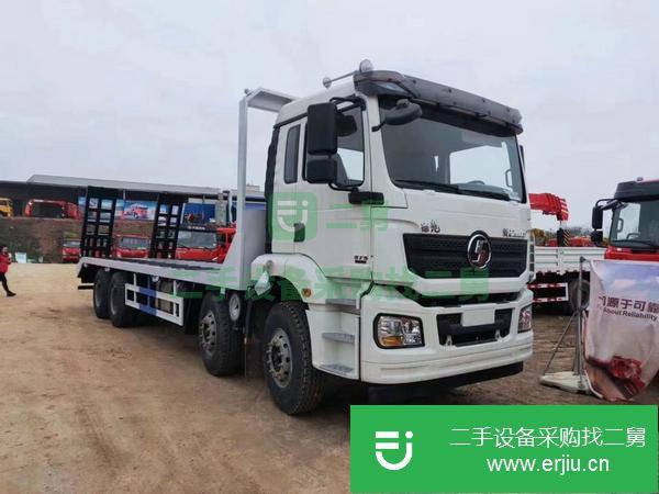 山東出售二手陜汽德龍前四后八平板運輸車