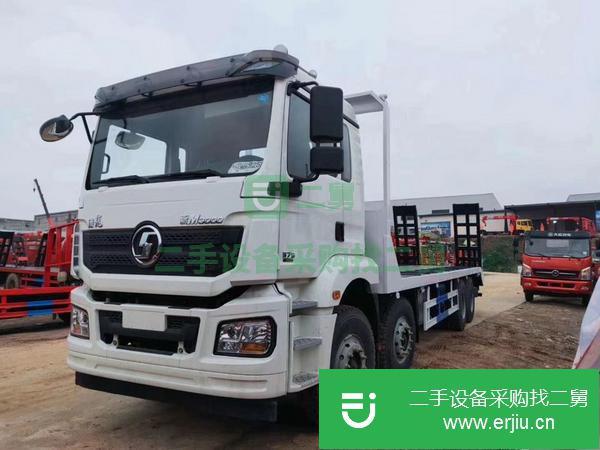 山東出售二手陜汽德龍前四后八平板運輸車